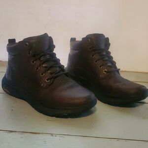 Skechers Men's Leather Lace-up Work/Casual Boots. Mens Sz 8/ Womens 9.5.